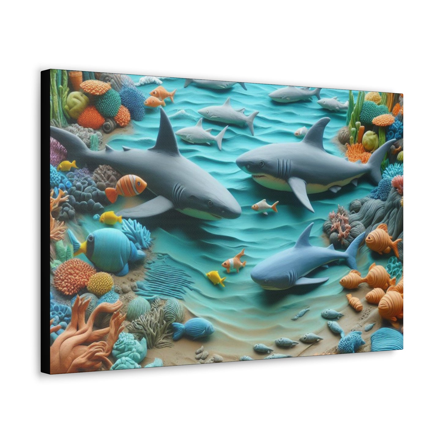 Canvas Gallery Wraps Ocean Clay Art Wall Decor (9726600708415)