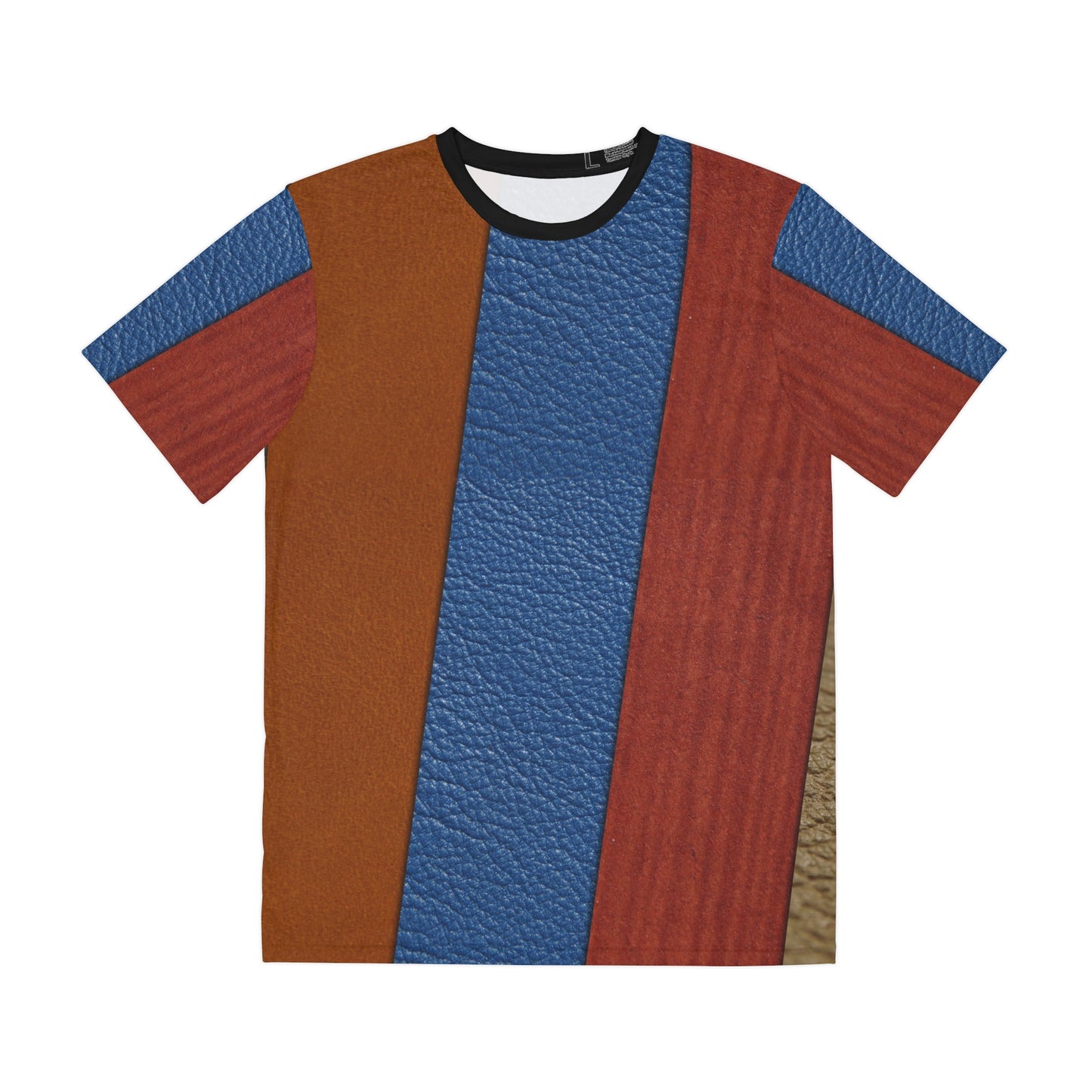 Leather look stripes   Men's Polyester Tee (AOP) (8562422055231)