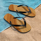 wood grain   Unisex Flip-Flops (8540460548415)