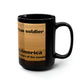 The American soldier    Defending America -Black Mug, 15oz (8215720427839)