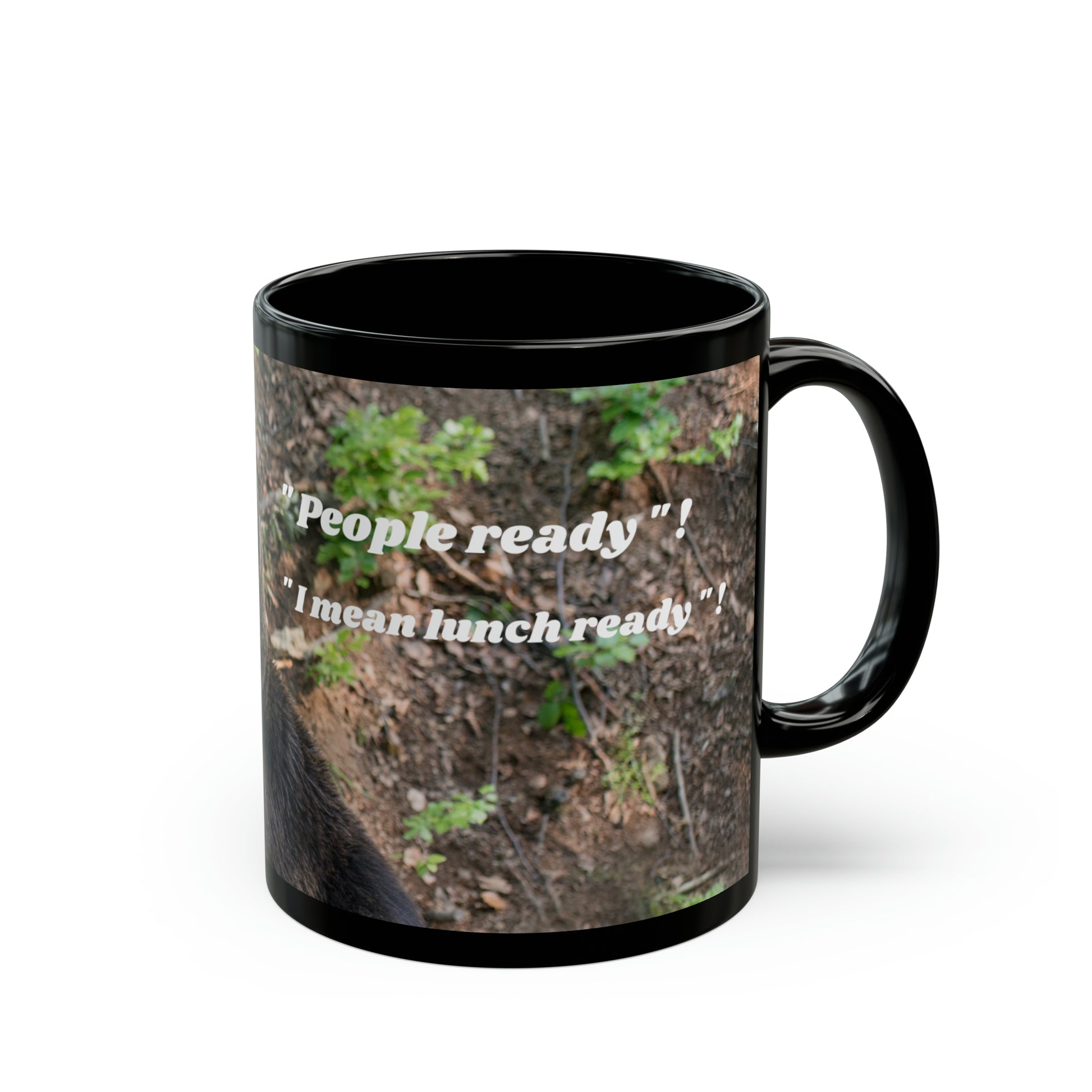 People ready ! bear11oz Black Mug (8218105577791)