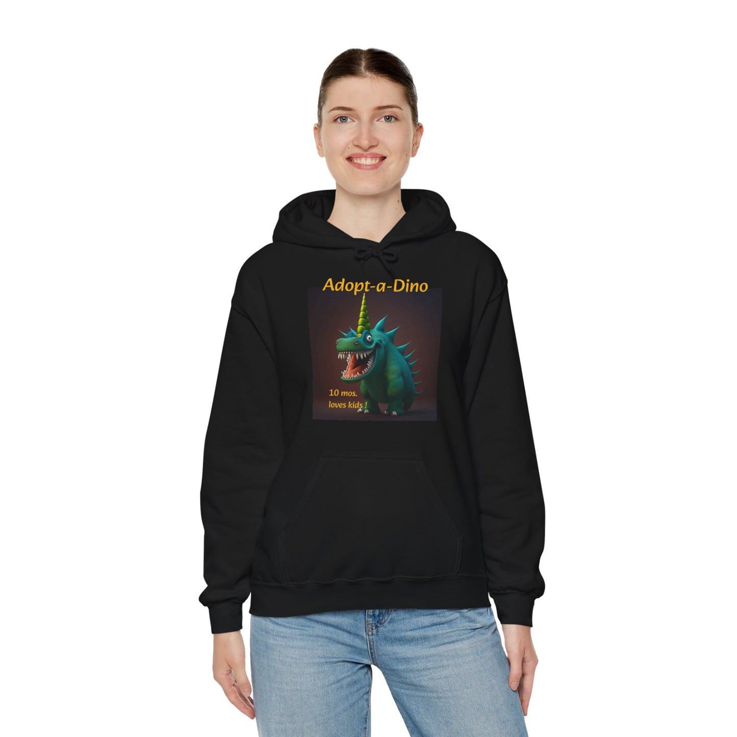 Adopt a Dino                                 Aqeaus    Unisex Heavy Blend™ Hooded Sweatshirt (9225251455295)