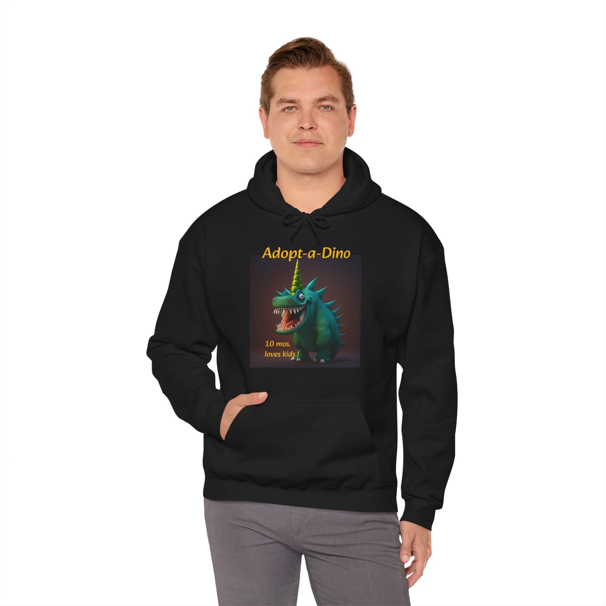Adopt a Dino                                 Aqeaus    Unisex Heavy Blend™ Hooded Sweatshirt (9225251455295)