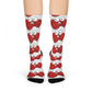 Red crab on white cushioned socks (8194512650559)