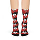 Red crab on black - Crew Socks (8196307222847)