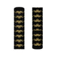 golden crab on black - Socks (8196316954943)