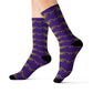 Golden crab on purple - Socks (8196317413695)