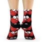 red crab on black - crew sock (8194662695231)