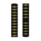 golden crab on black - Socks (8196316954943)