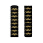 golden crab on black - Socks (8196316954943)