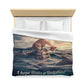 I hope that is a dolphin - Microfiber Duvet Cover (8196405494079)