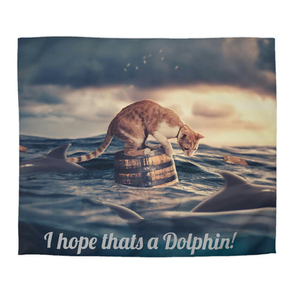 I hope that is a dolphin - Microfiber Duvet Cover (8196405494079)
