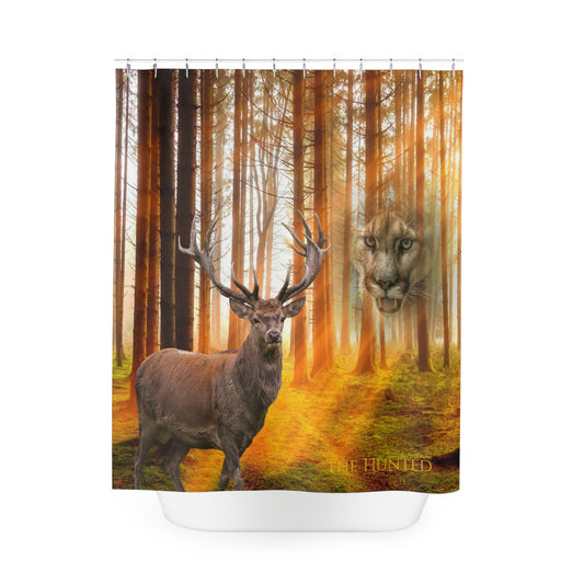 The Hunted -Polyester Shower Curtain (8215697621311)