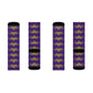 Golden crab on purple - Socks (8196317413695)