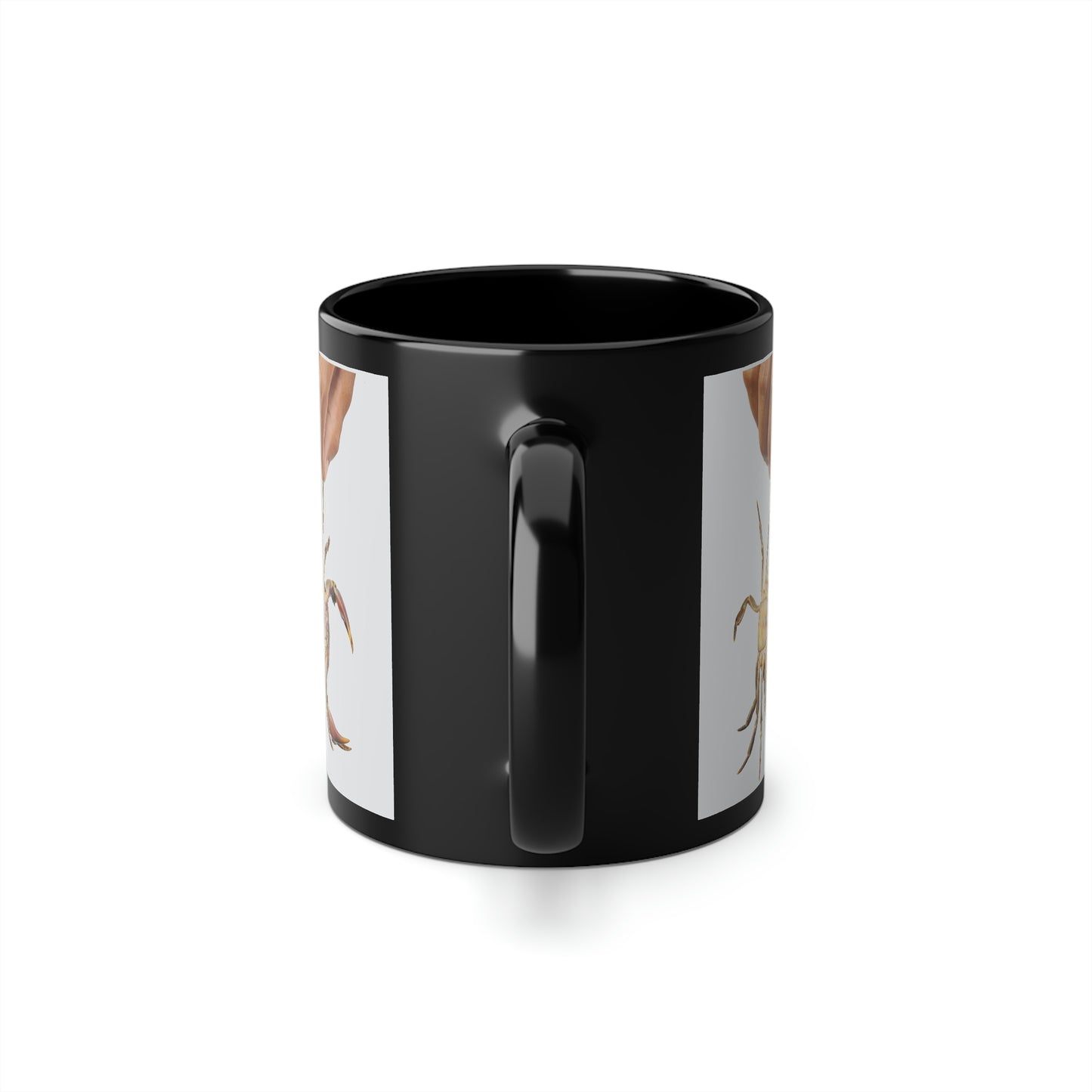 Hang in there , crab, Black Coffee Cup, 11oz (8185588744511)