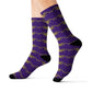 Golden crab on purple - Socks (8196317413695)