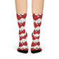 Red crab on white cushioned socks (8194512650559)